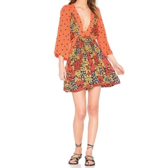 Free People Talulla Printed Tunic Dress Size XS - Picture 1 of 11